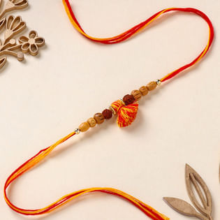 Rudraksha Beads Tassel Rakhi