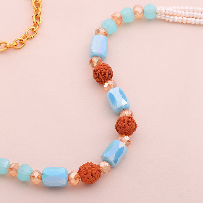 Rudraksha Glow Bracelet Rakhi