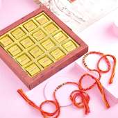 Rudraksha Mauli Rakhi Set With Handmade Chocolates