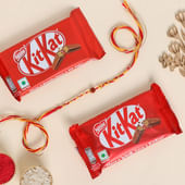 Rudraksha Mauli Rakhi With Kitkat Chocolate