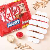 Rudraksha Mauli Rakhis With Kitkat to UK
