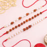Rudraksha And Pearl Rakhi Set of 3
