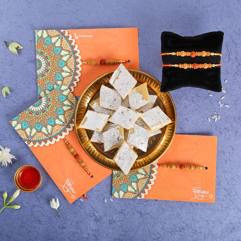 Rudraksha Rakhi Combo