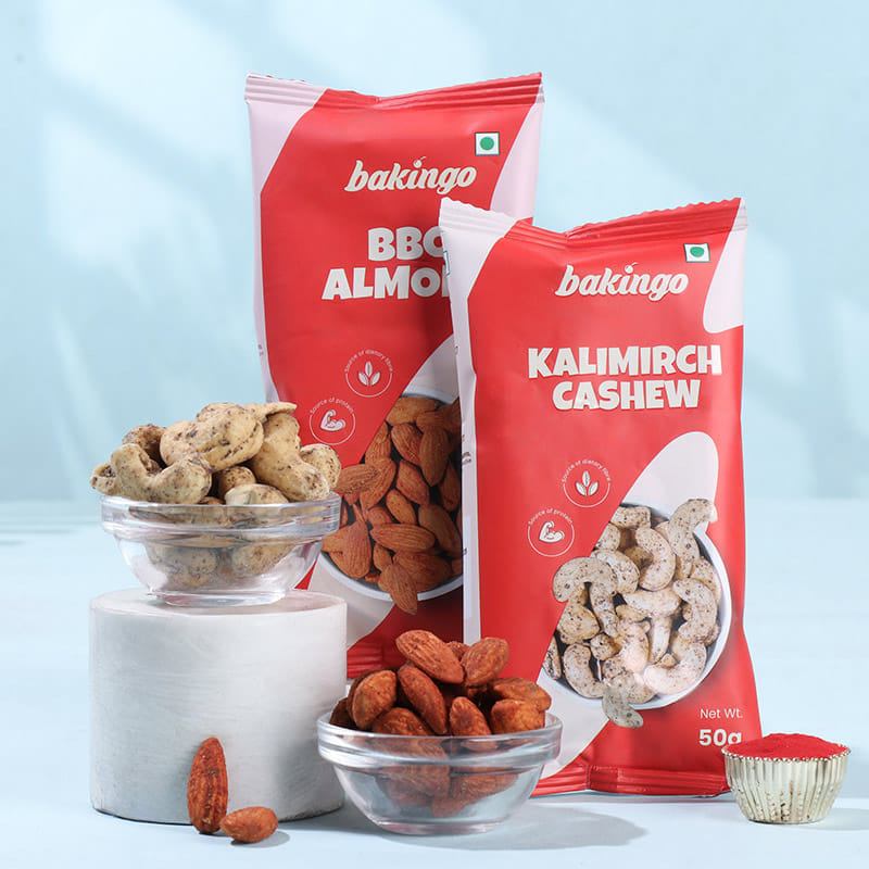 Rudraksha Rakhi N Gourmet Dry Fruits