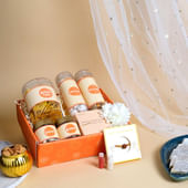 Rudraksha Rakhi N Healthy Bites Hamper