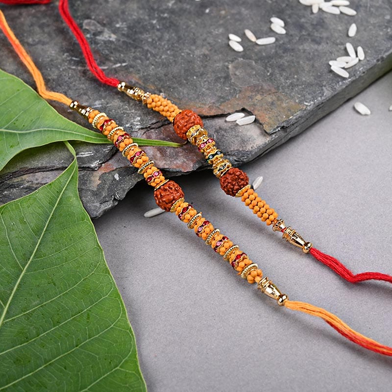 Order Set of 2 Designer Rakhi Online