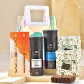 Rudraksha Rakhi Set N Festive Bliss Hamper