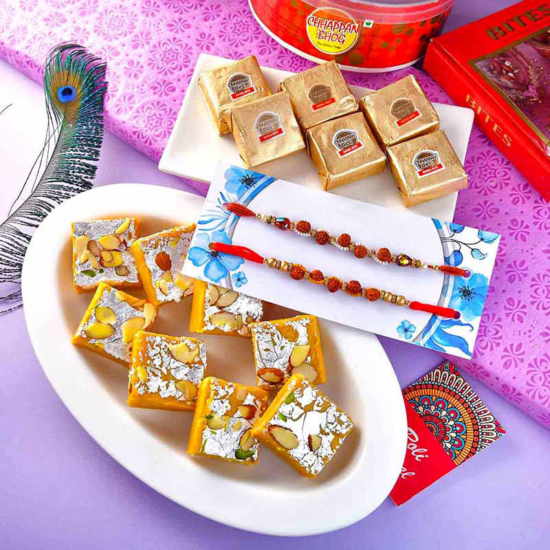 Rudraksha Rakhis Sweet Love