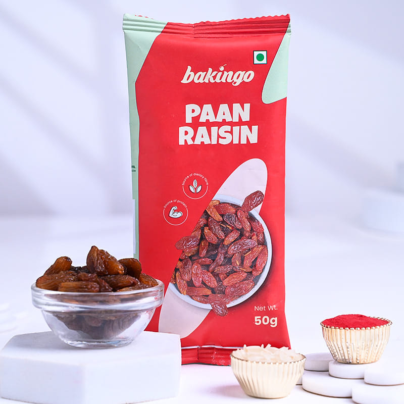 Rudraksha Rakhis With Nuts N Trail Mix