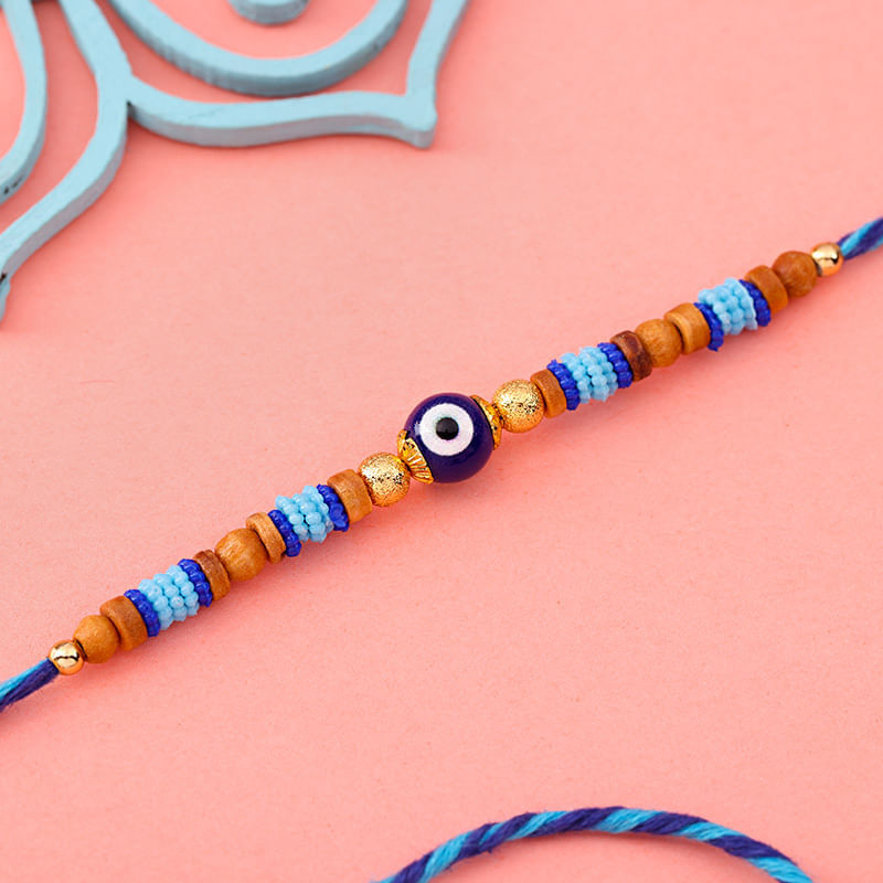 Rustic Evil Eye Rakhi Thread