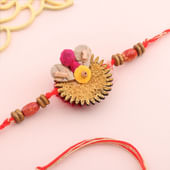Rustic Jute Beaded Rakhi