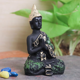 Side View Of Sacred Buddha Idol
