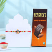 Sacred Ganesha Rakhi With Chocolates