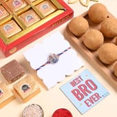 Sacred Ganesha Rakhi With Festive Sweets