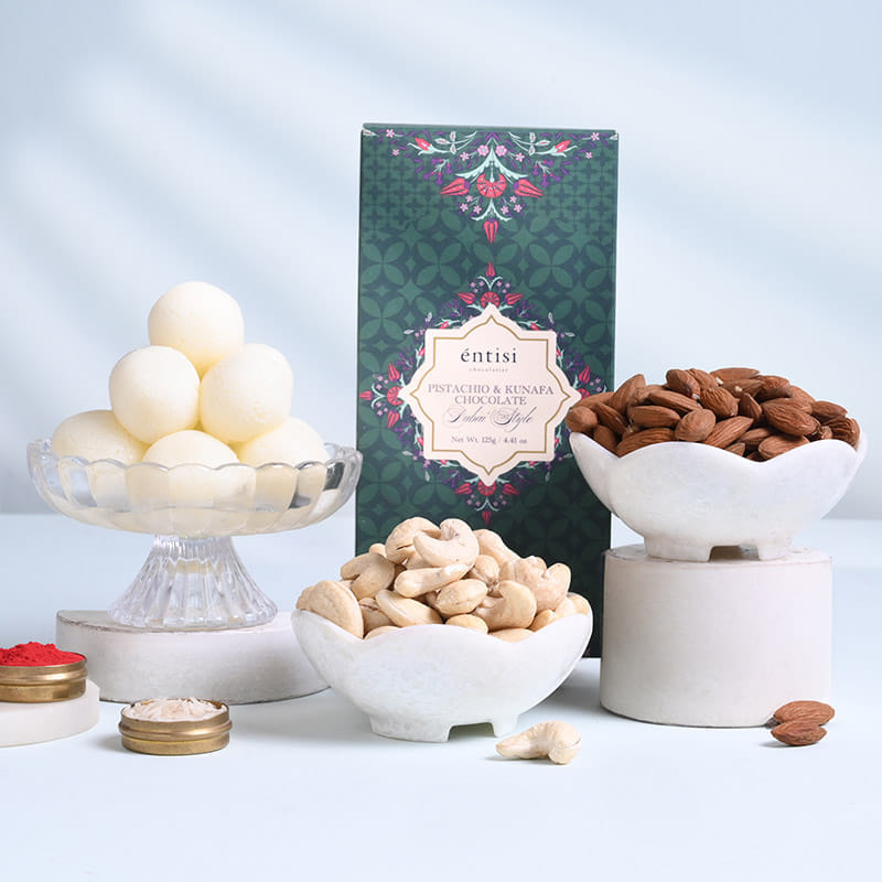 Sacred Ganesha Rakhi With Festive Treats