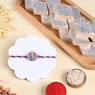 Sacred Ganesha Rakhi With Kaju Katli