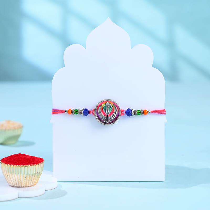 Sacred Khanda Rakhi With Sweet Indulgence