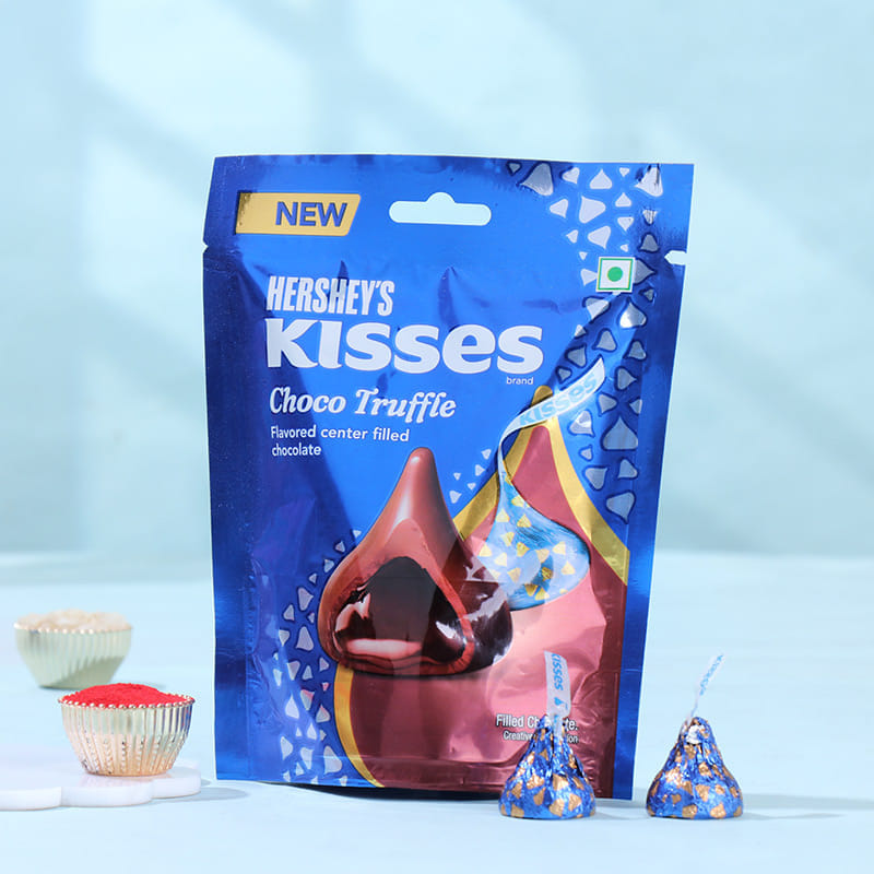 Sacred Om N Trident Rakhi With Choco Treats