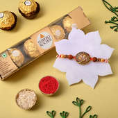 Sacred Om Rakhi With Chocolates