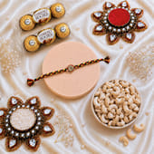 Sacred Om Rakhi With Ferrero Rocher N Cashews