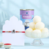 Sacred Radhe Rakhi N Rasgulla Combo