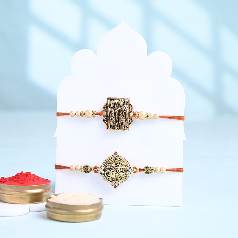 Sacred Rakhi Duo With Cashews N Raisins