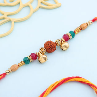 Sacred Rudraksha Beads Rakhi