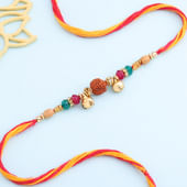 Sacred Rudraksha Beads Rakhi