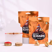 Sacred Rudraksha Divine Rakhi With Chocolates