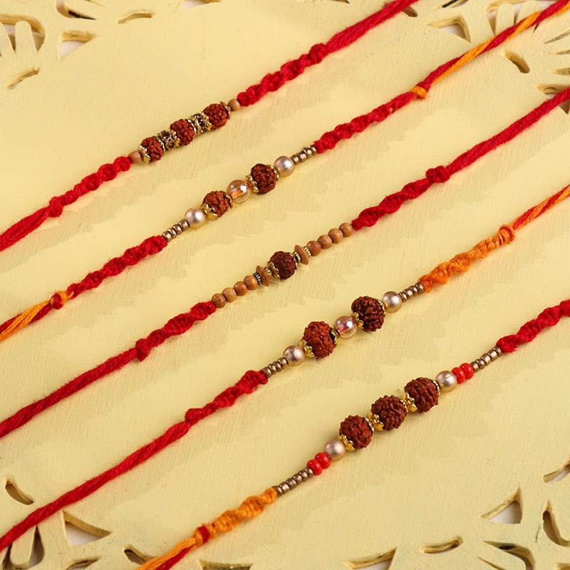Sacred Rudraksha N Mauli Rakhis