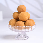 Rudraksha Rakhi Gift with Traditional Ladoo