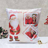 Santa Claus Photo Printed Cushion Gift For Christmas