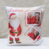 Santa Claus Photo Printed Cushion