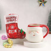 Santa Mug Chocolates N Stocking Hamper