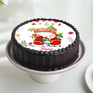 Santa Sleigh Celebration Cake