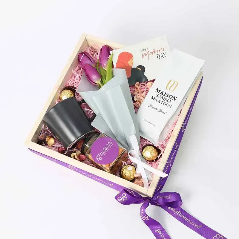 Moms Day Tulip N Treats Hamper