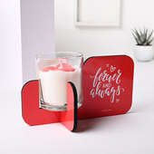 Buy Scented Candle N Printed Stand for Valentine
