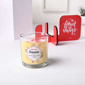 Buy Scented Candle N Printed Stand for Valentine