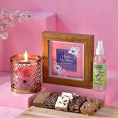 Scented Candle With Photoframe Air Freshner N Sweets