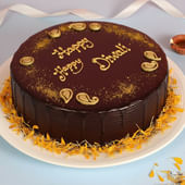 Happy Diwali Chocolate Cake