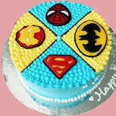 Scrumptious Superhero Cake