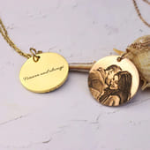 Sentimental Photo Engraving Pendant
