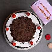 Serene Bhai Bhabhi Rakhi With Black Forest Cake