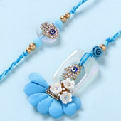 Serene Hamsa Evil Eye Bhaiya Bhabhi Rakhis