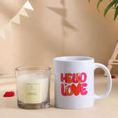 Serene Love Candle And Mug Set