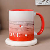 Serene Love Couple Mug online gifts- Back view