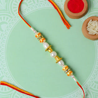 Send Pearl Designer Rakhi to Brothers