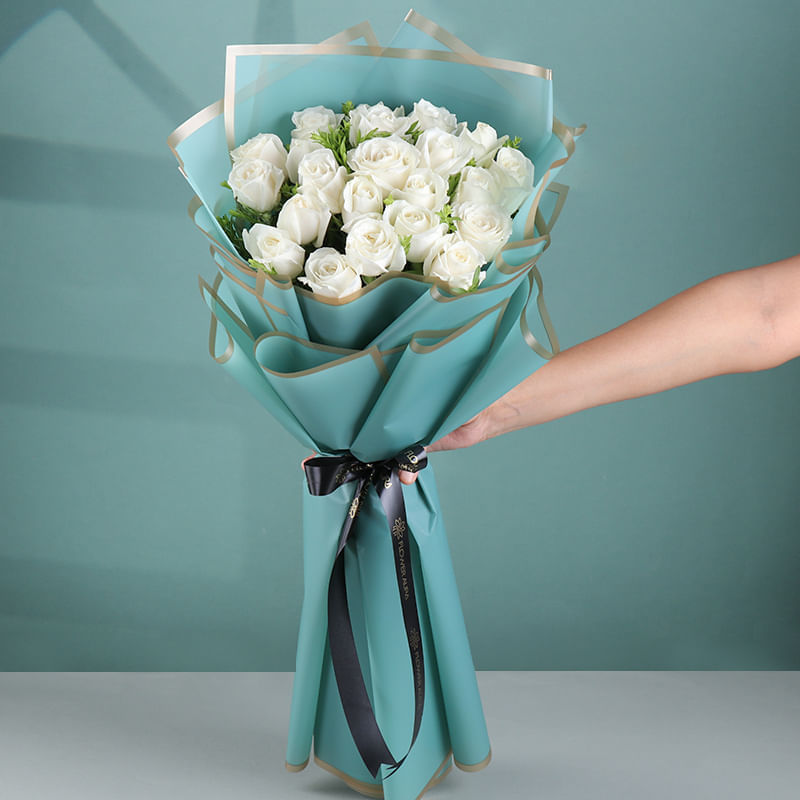 Serene Roses In Calm Ocean