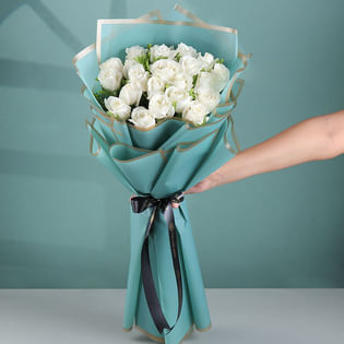 Serene Roses In Calm Ocean