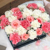 Order Pink Roses Bouquet in India - Serenity Box